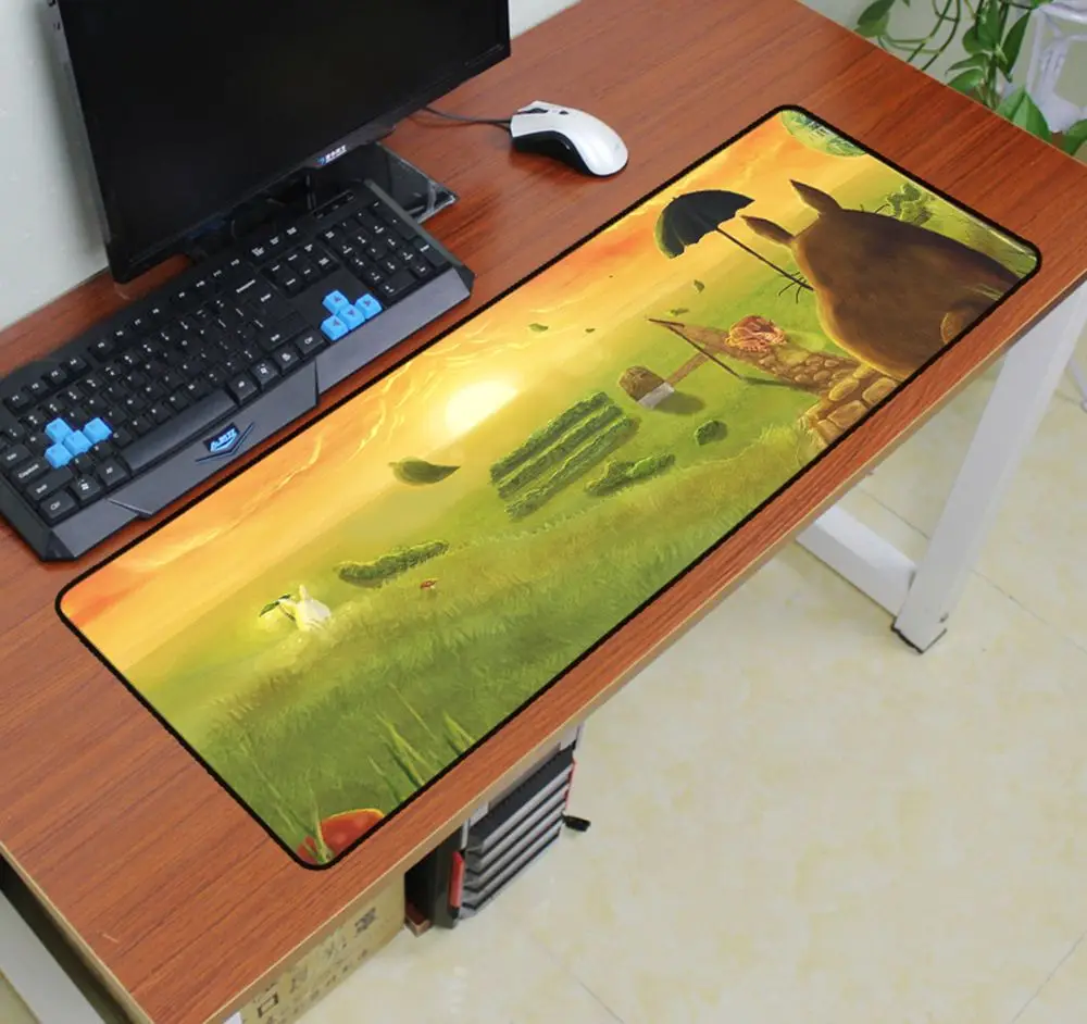 Коврик для мыши Totoro 900x300x3 мм ноутбука|totoro mouse pad|mouse padcomputer mousepad |