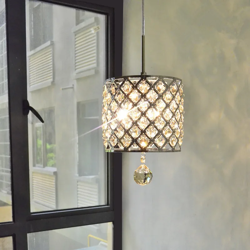 Светодиодный подвесной светильник с кристаллами s для столовой приглушаемый