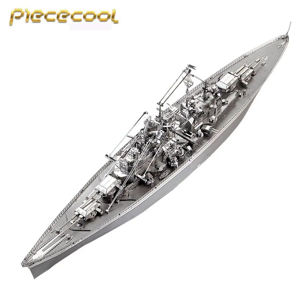 Оригинальные металлические Пазлы PIECECOOL P084 S Бисмарк линкор 3D Ручная сборка