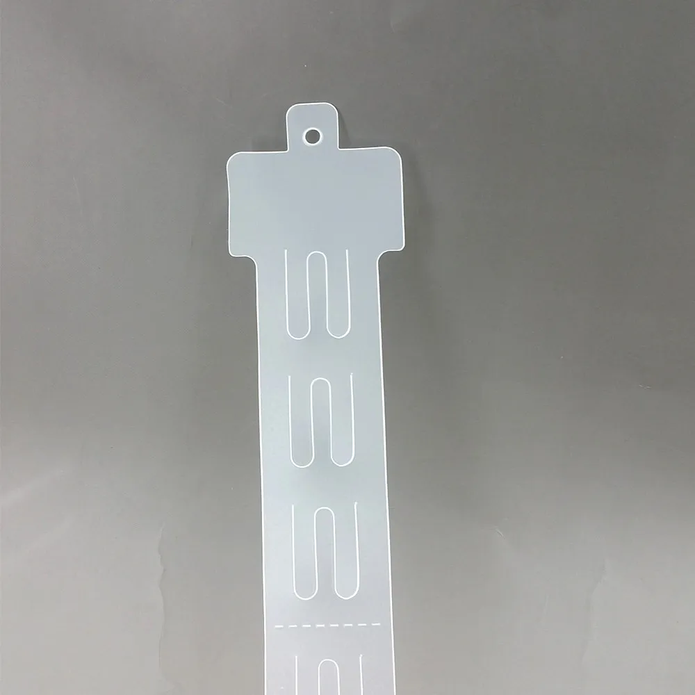 L54cm пластиковая прозрачная ПП Розничная торговля Висячие товары клип полоса 12 шт