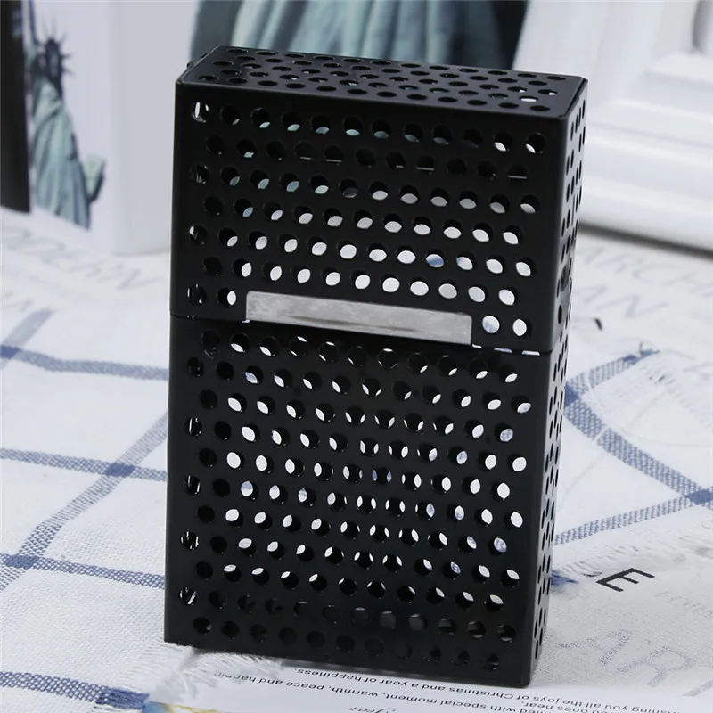 20 загруженный модный полый дизайн анти-пресс держатель для сигарет многоразовый