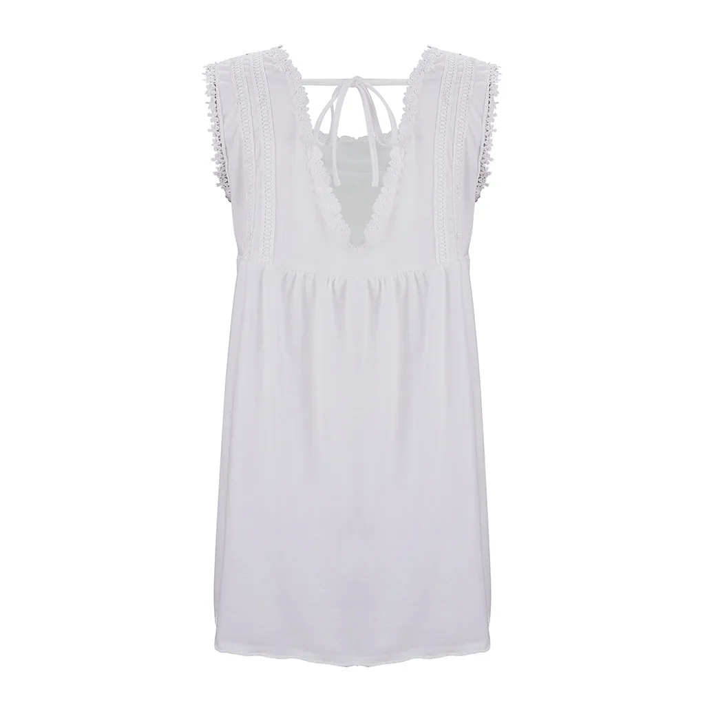 SAGACE Сексуальная кружевная женская летняя блузка без рукавов футболки для