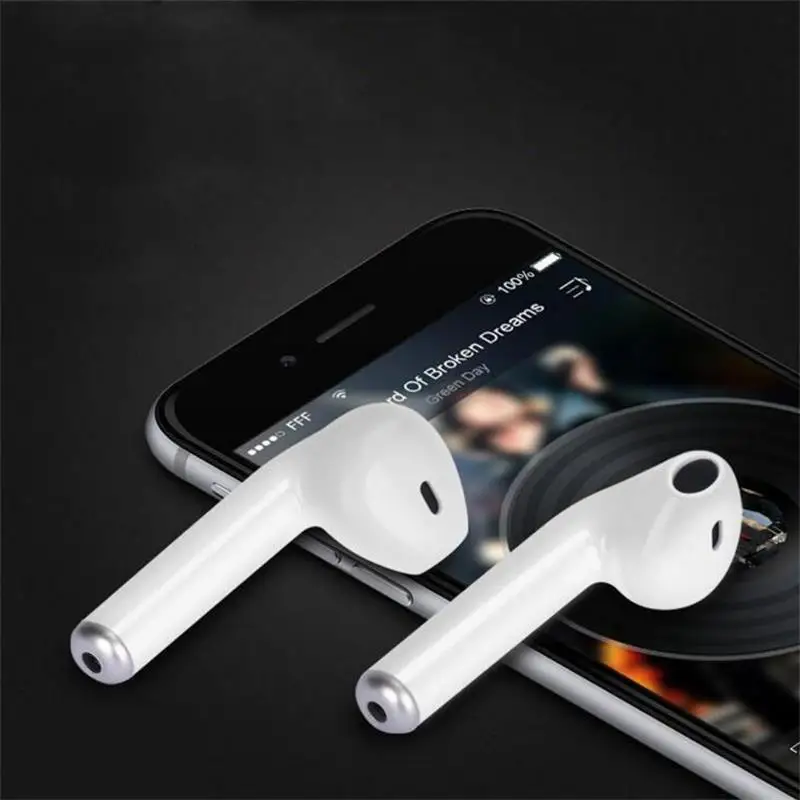 Мини i7 TWS Twins беспроводные наушники Bluetooth V4.2 стерео гарнитура для Iphone 7 plus 6s 6 и
