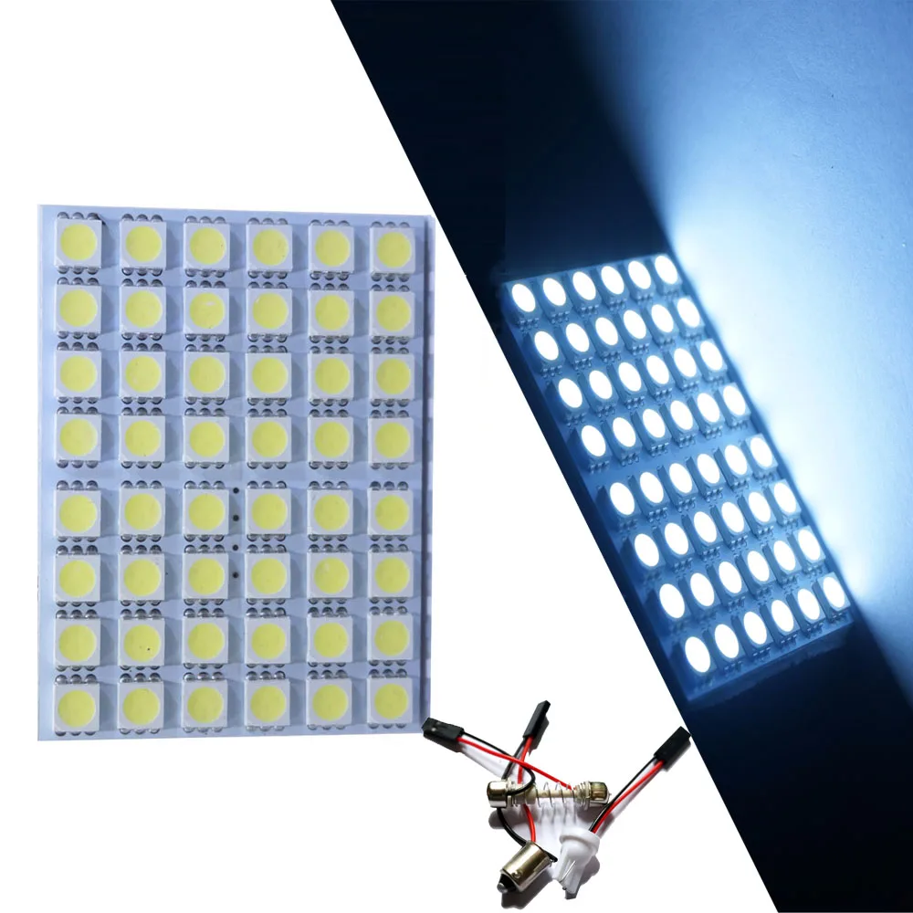 1 комплект Автомобильная панель лампа для чтения Карта 5050 6 12 15 20 24 48 LED SMD купольный