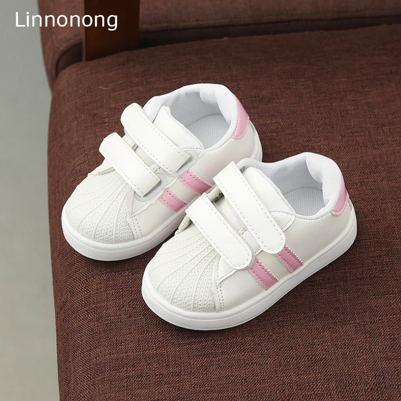 Linnonong/Детские кроссовки; повседневные Детские Мягкие осенние кроссовки; Chaussure Enfant; спортивная обувь для девочек и мальчиков; милые весенние кроссовки в полоску