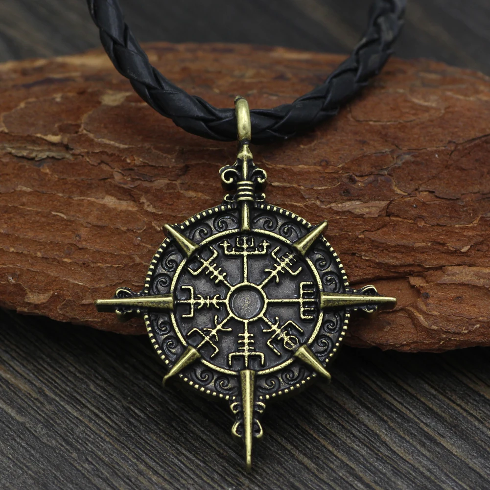 Символ Одина ожерелье Vegvisir компас защита символ кулон ювелирные изделия|pendant