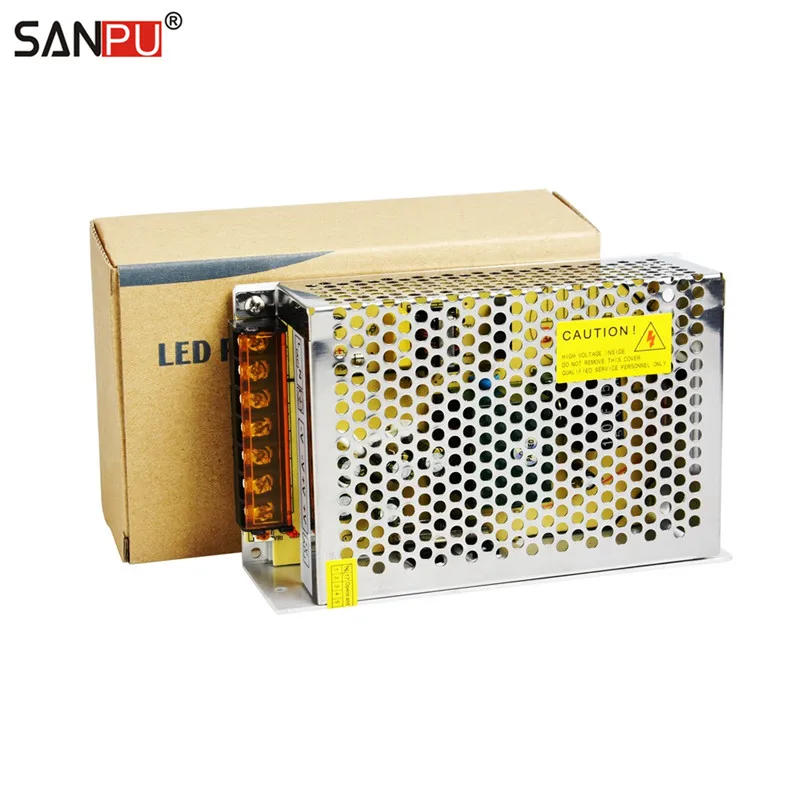 Sanpu smps 5 V DC 100 W импульсный источник Питание 20A постоянного Напряжение один Выход AC/DC траснформатор Driver 80 Вт 16A в помещении для светодиодов