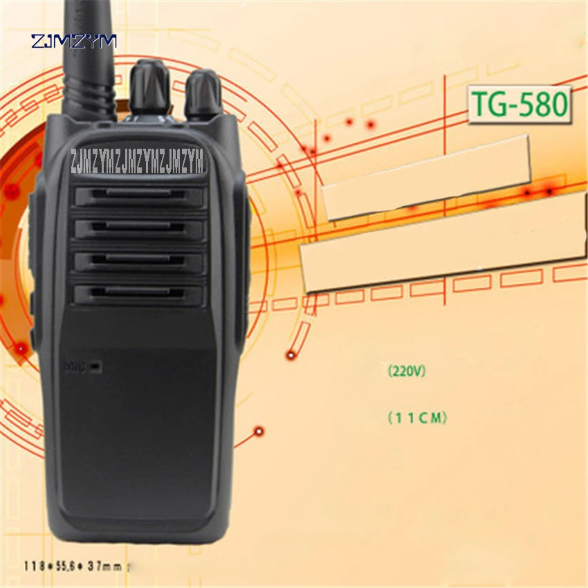 TG-580 Walkie Talkie 5W 400-480MHz Frequency Portable Radio Set Ham Hf Transceiver Handy Two Way 1800mAh Pagers | Компьютеры и офис