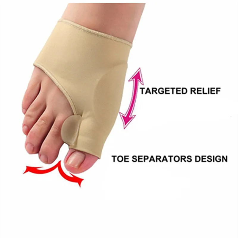 Педикюрная дышащая ткань Hallux Vagus Pro Guard Day Bunion Protector боковая силиконовая подкладка