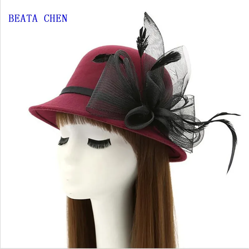 Беата Чен Южной Кореи кашемир полосатый галстук-бабочка лук-cap Темперамент Леди