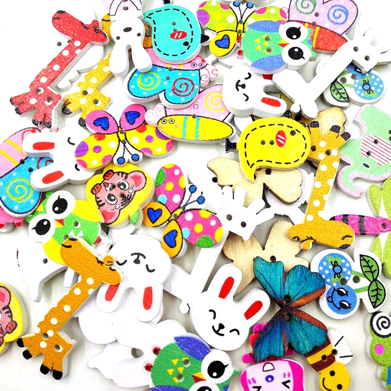 50 шт. 2 отверстия деревянные пуговицы для шитья ремесла скрапбукинга сделай сам|2