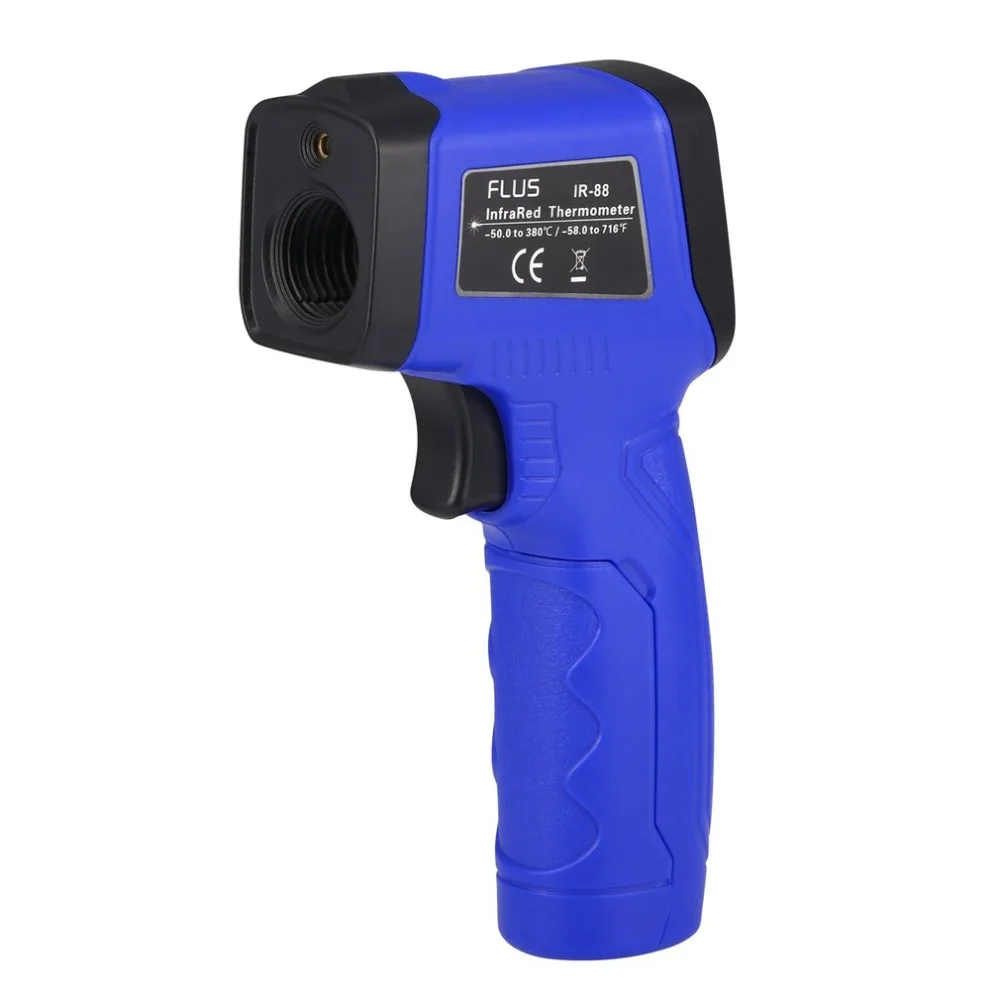 Digital Red Laser Infrared Thermometer Non-Contact IR Pyrometer LCD Temperature Meter Gun Point with Backlight For Industial Use |