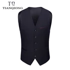 Новое свадебное платье, высококачественные товары, хлопковый мужской модный Дизайнерский Костюм, жилетсерый черный Высококачественный мужской деловой повседневный костюм, жилет