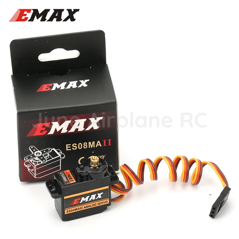Фото 4 шт Оригинал EMAX ES08MA II Мини из металла Шестерни Аналоговый сервопривод 4 шт Оригинал EMAX ES08MA II Мини из металла Шестерни Аналоговый сервопривод