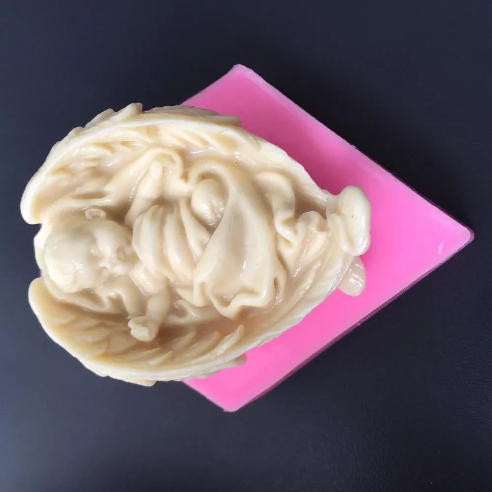 Силиконовые формы для мыла в виде ангела форма ручной работы с силикагелем diebaby