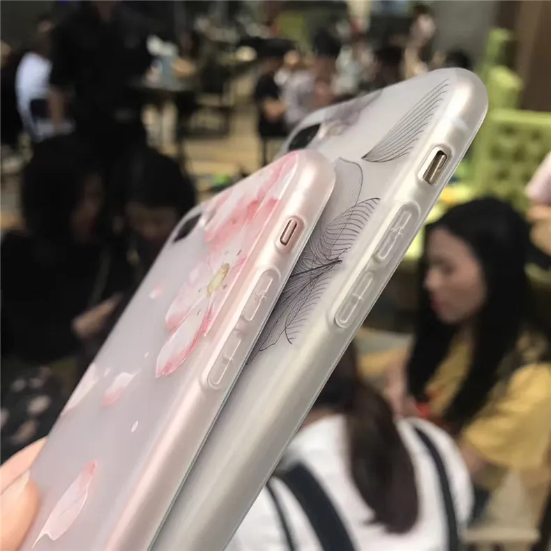 Силиконовый чехол для телефона Ricestate с цветами для iPhone 6, 7, 8 Plus, X, XS MAX, чехол с цветами и животными для iPhone XR, 8, 7, 6 Plus, мягкий чехол
