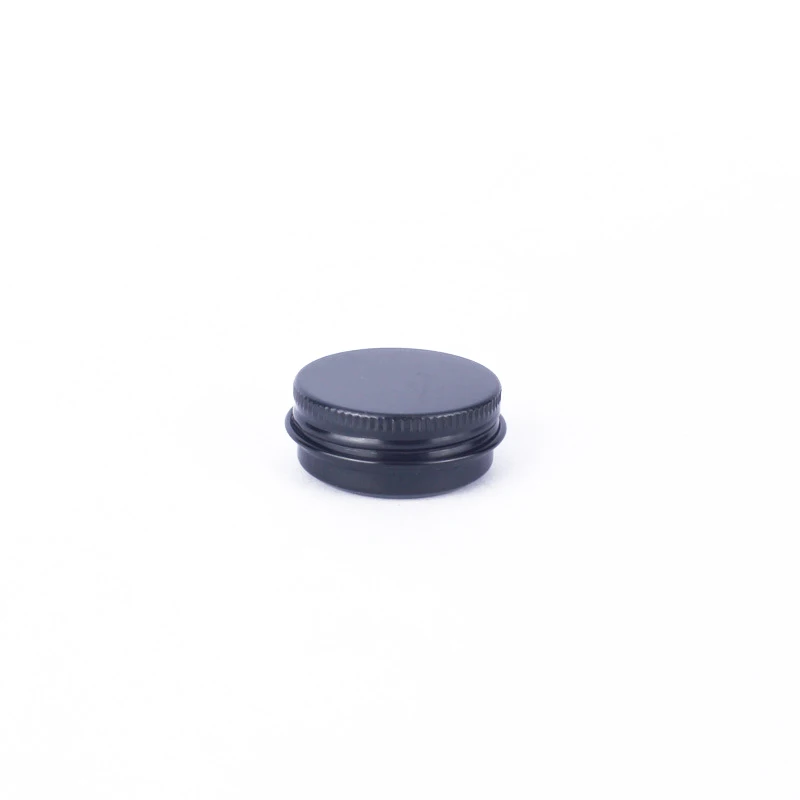 10 шт./компл. маленькая черная алюминиевая жестяная банка для макияжа Органайзер