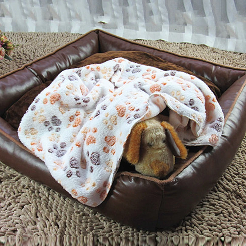 Одеяло для собак зимнее теплое складное одеяло питомцев Коралловое флисовое