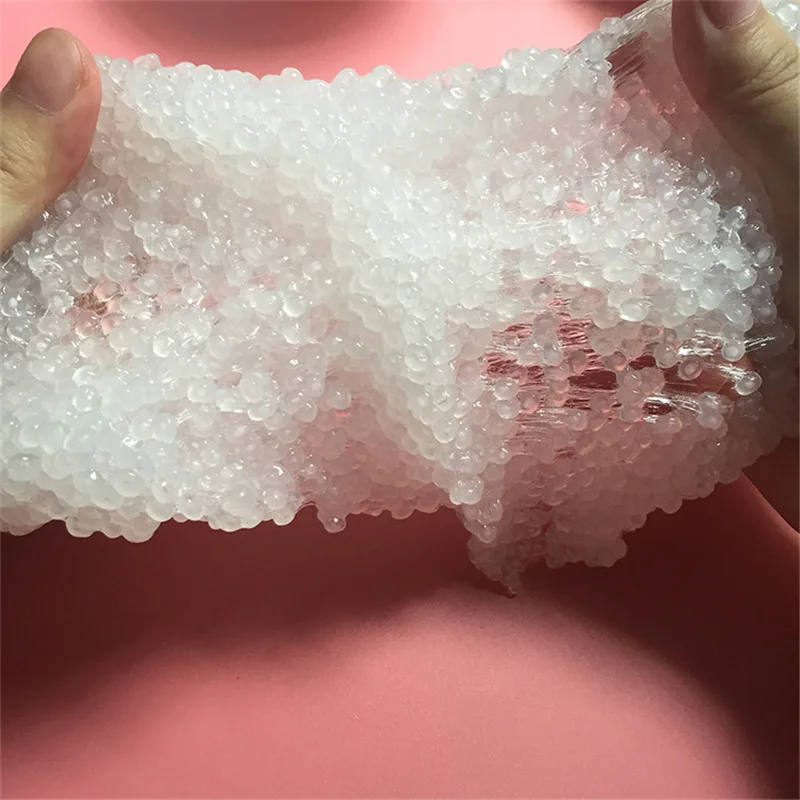 Новинка 2019 прозрачный пушистый слайм из пены хрустальное Лизун для теста