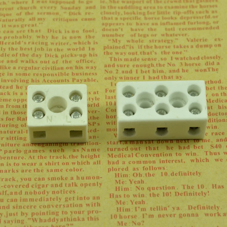 Керамический коннектор двойной провод три ряда проводов керамический