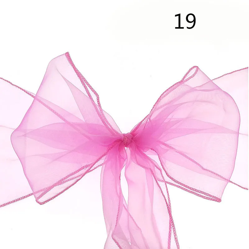 2 шт./лот свадебная однотонная кружевная лента для спинки стула украшения цветов