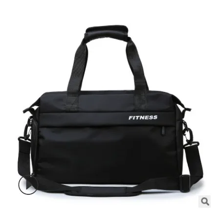 Monerffi Unisex Fashion Sports Itness Bags Short Travel Bags Large Crossbody Bag Shoulder Diagonal Bags Hot Sale - Цвет: black