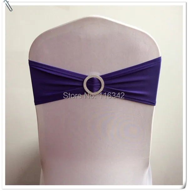 100 шт. фиолетовые чехлы на кресло стрейч ремешки с кольцевой пряжкой сменный стул