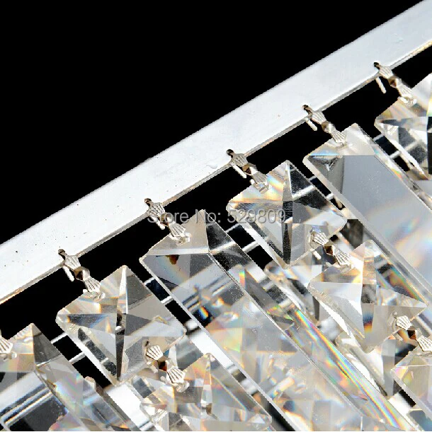 Youlaike Роскошные Современные хрустальные люстры для Обеденная Прямоугольник