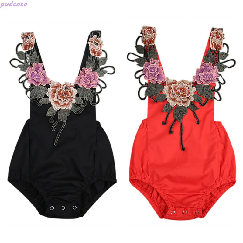 Модная одежда для новорожденных Одежда маленьких девочек Летние Боди без