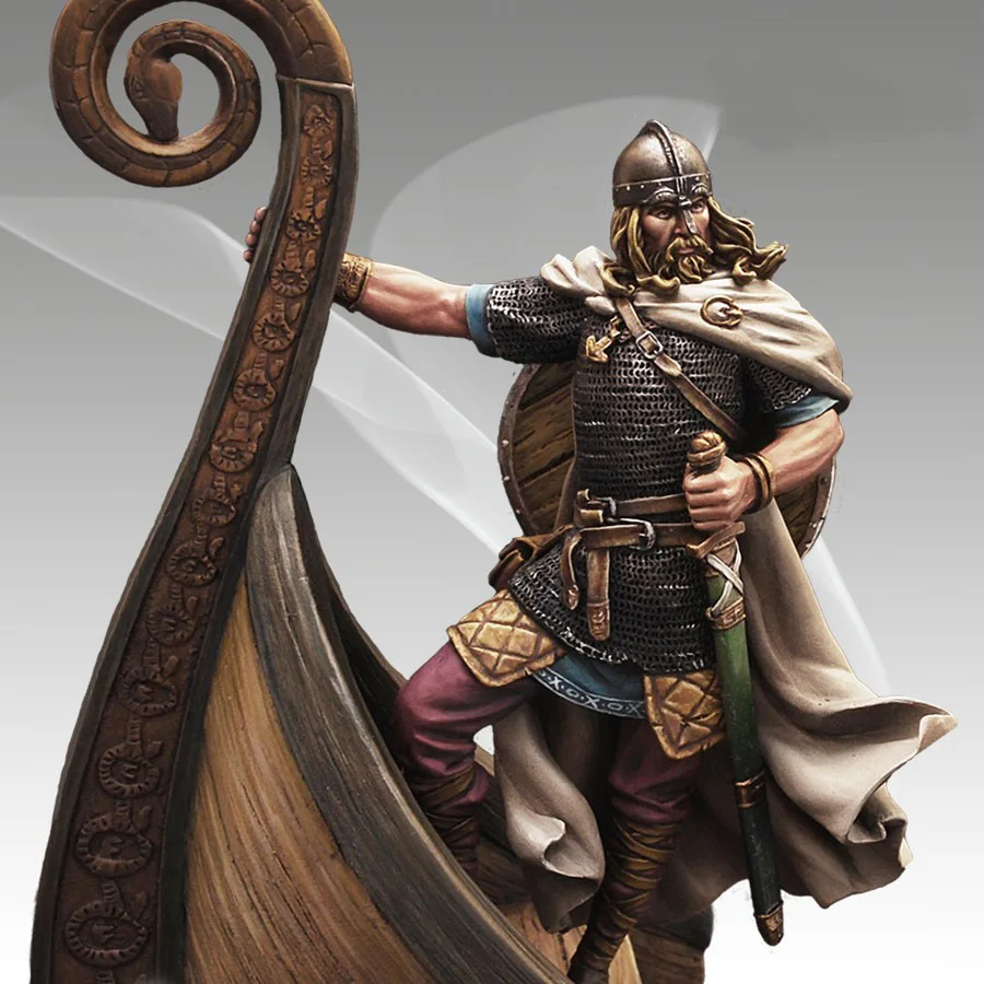1/24 масштаб неокрашенные Смолы Рисунок капитан Викинг|resin figure|figure resinviking figure |