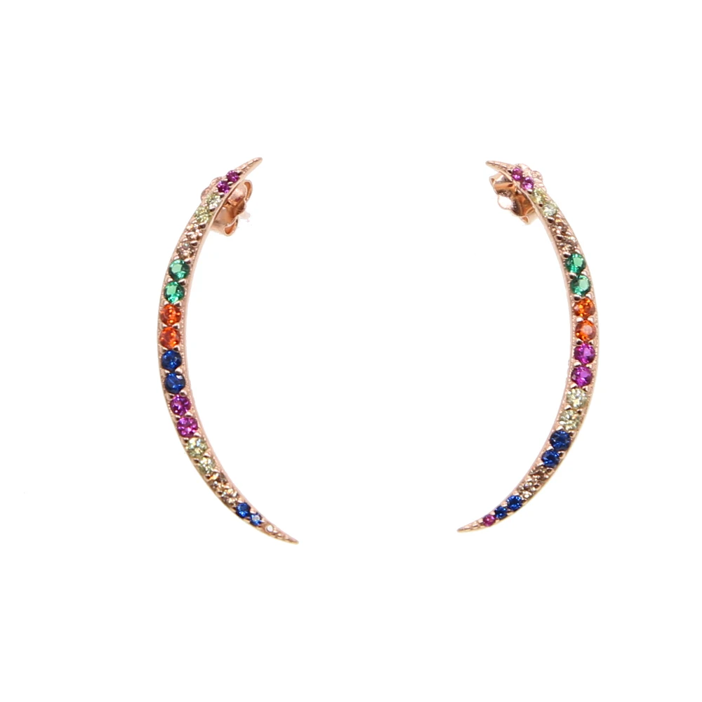 Брендовые Новые Модные Популярные Роскошные Разноцветные серьги гвоздики с