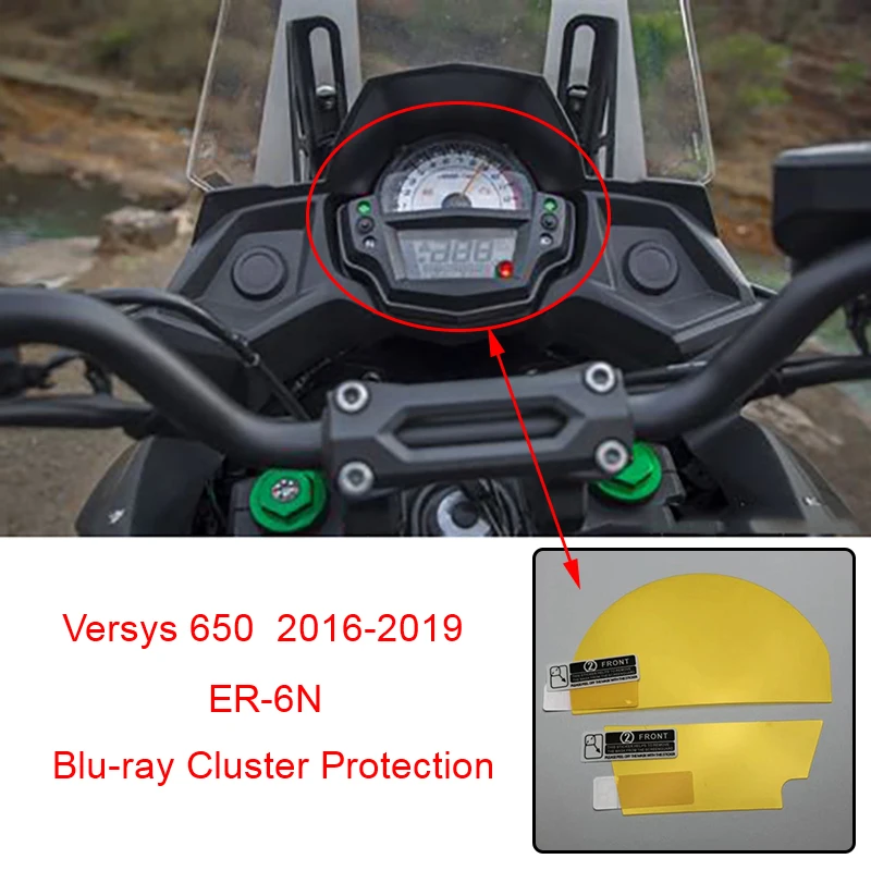Для Kawasaki Versys 650 2016 2017 2018 2019 ER6N ER 6N инструмент Спидометр кластер Защита от царапин