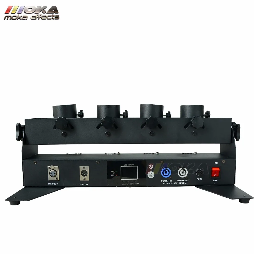 2 шт./лот электрическая машина для конфетти с 4 головками AC110V 240V Smoke 100W four tube Confetti