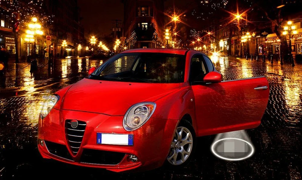 QCDIN 2шт для Alfa Romeo светодиодный светильник Добро пожаловать в машину вежливое