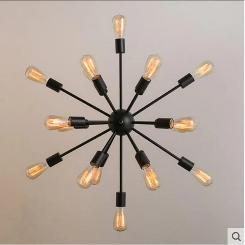 Винтажная подвесная люстра в форме крытый светильник ing железный подвесной