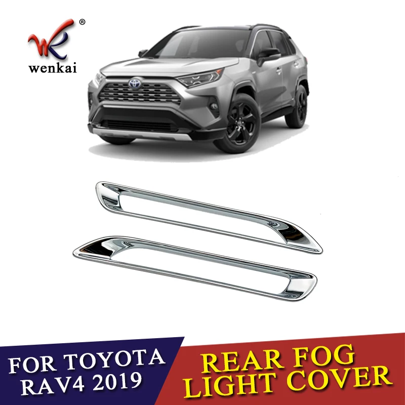 2 шт./партия для Toyota Rav4 ABS хромированный задний отражатель противотуманный светильник крышка лампы Наклейка декоративная отделка Аксессуары