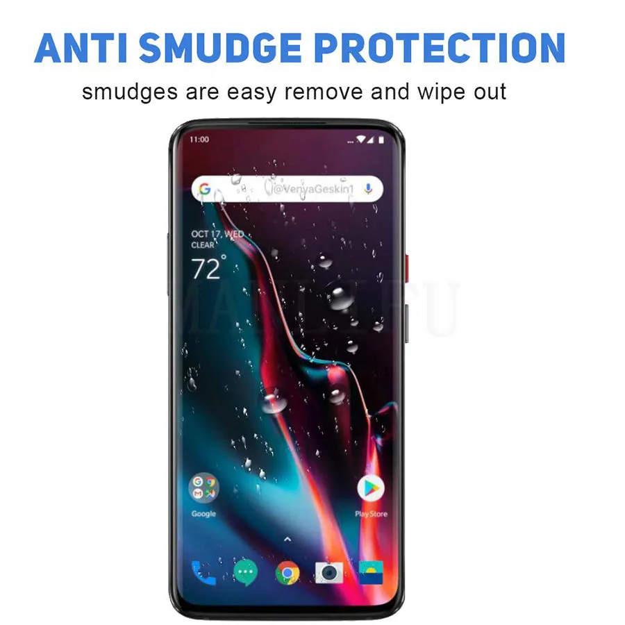 2 шт. закаленное стекло для OnePlus 7 Pro Защитное экрана полное покрытие 6T 5T 3T 6 5 3