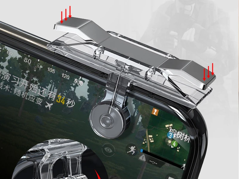 Игровой контроллер HEYNOW для мобильных игр PUBG, игровой геймпад L1 R1, игровой джойстик для ножей, триггер, игровой джойстик