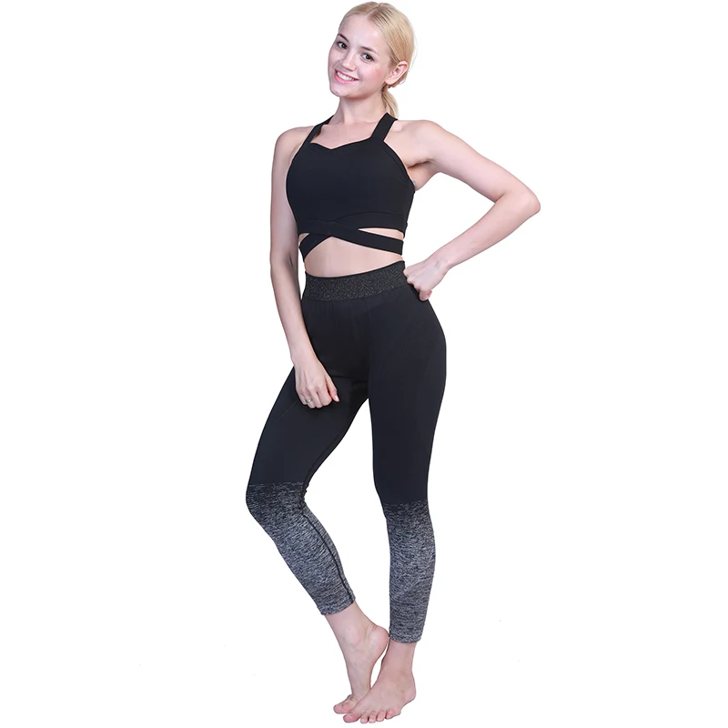 Haut de sport femme спортивный бюстгалтер-борцовка крест-накрест Высокая ударная Поддержка беспроводной Топ для занятий спортом Йога Тренировка в тренажерном зале