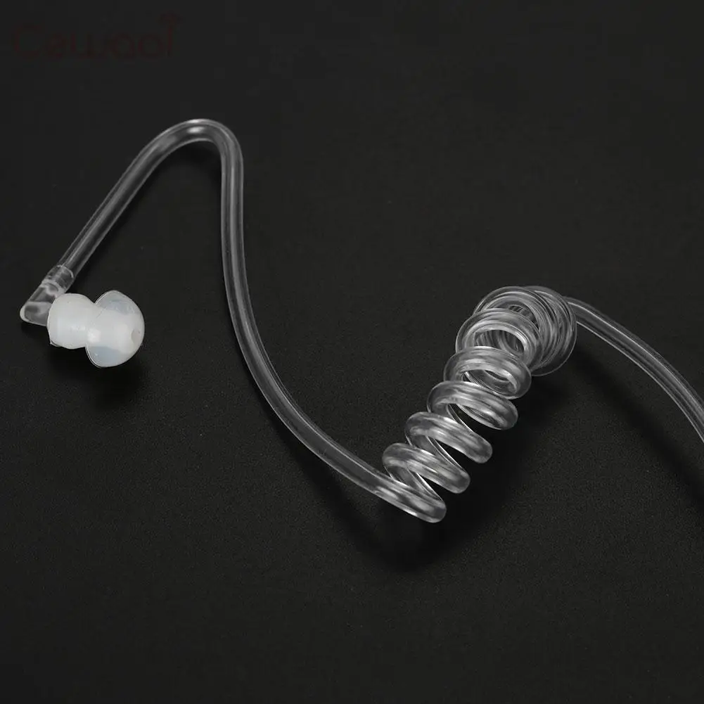 2 Pin Клип наушник гарнитура в ухо наушники микрофон Walkie Talkie радио безопасность