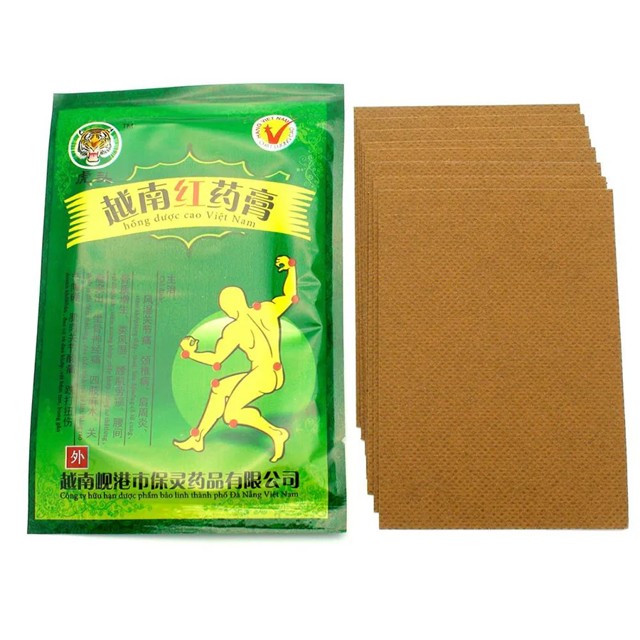 Povihome 8 шт белый тигровый бальзам+ 8 шт Красный пластырь Tiger Balm артрит мышечная спина Шея суставы обезболивающие патчи D0001