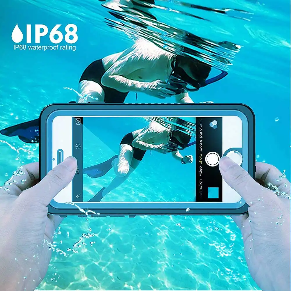 Waterproof Case for iPhone 6 Plus/ 6S Plus - Underwater Full Body Clear Protective Cover with Military Tested Shockproof Design |