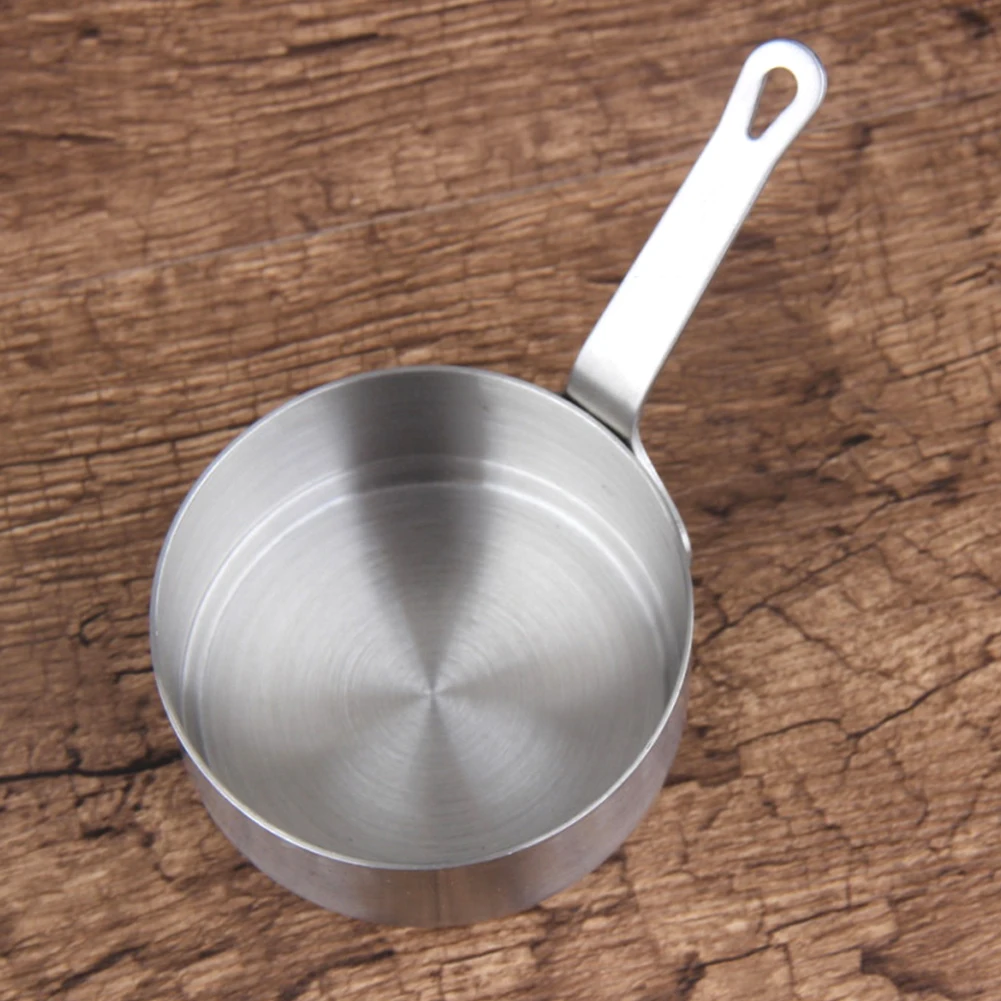 Stockpot портативный Отопление Кофе Ковш нержавеющая сталь мини с ручкой молоко