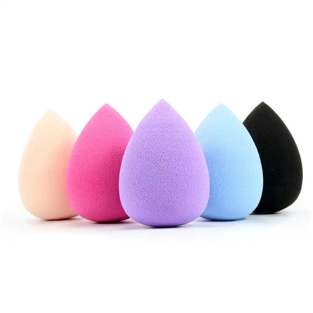 5 шт. мягкая гладкая губка для макияжа в форме капли косметическая пудра буффы BB
