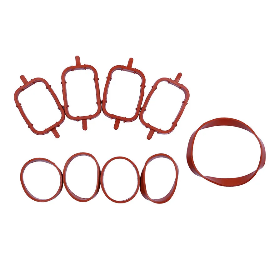 9Pc Intake Manifold Gaskets Repair Part for BMW E46 E83 E60 E61 E87 E90 E91 E39 Accessories Practical Durable High Quality l0429 |