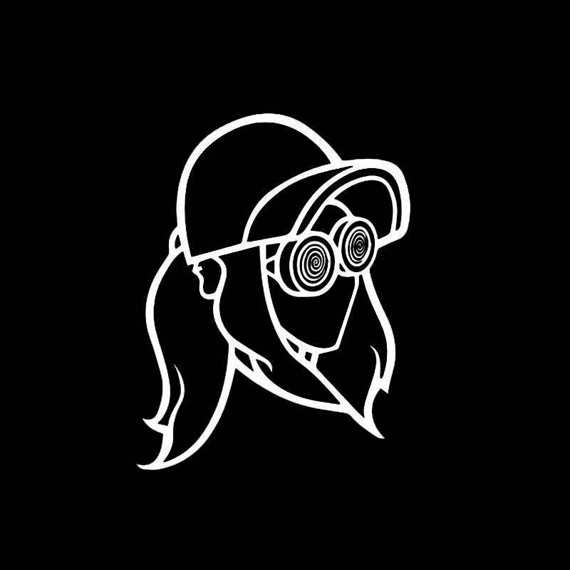 13*17 см REZZ EDM DJ девушки виниловые наклейки для ноутбука грузовик бампер окно