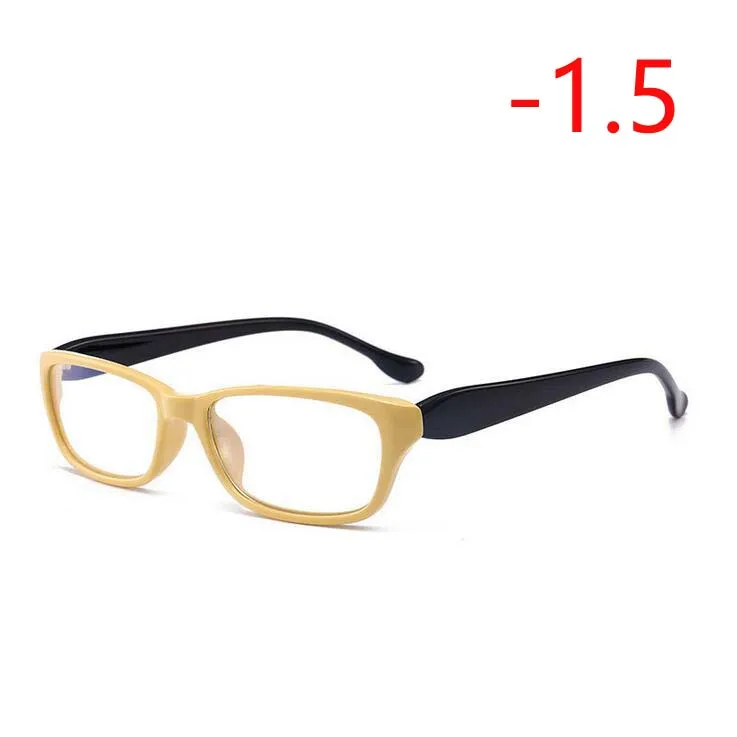 Myopia 150 1,0-1,5-2,0-2,5 до-4,0 литературные студенческие очки для близорукости для унисекс Ретро близорукие очки Квадратные очки - Цвет оправы: Myopia 150
