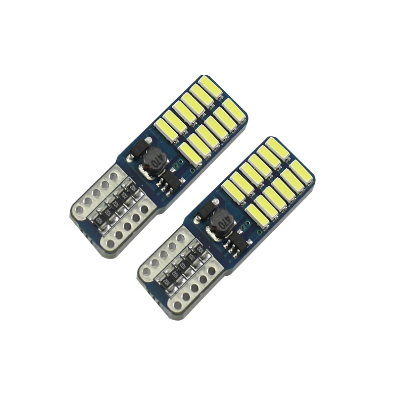 Супер яркий 24 SMD 4014 ВОДИТЬ Автомобиль светильник 12V w5w T10 светодиодных фар для авто