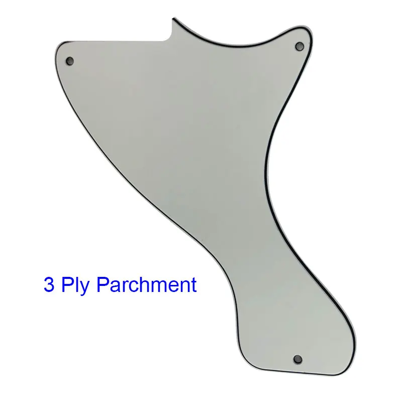 3Ply Parchment Pleroo пользовательские гитарные части-для US JR LP Les Paul Junior гитарные накладки для царапин пластины, Многоцветный выбор - Цвет: 3Ply Parchment
