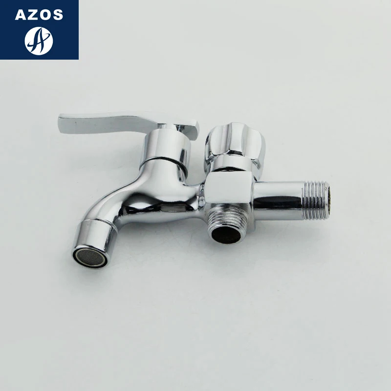 Azos биде кран под давлением разбрызгиватель головы латунь хром холодной воды две